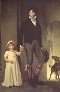  Baron Francois  Gerard Jean-Baptiste Isabey and His Daughter (mk05 Germany oil painting art